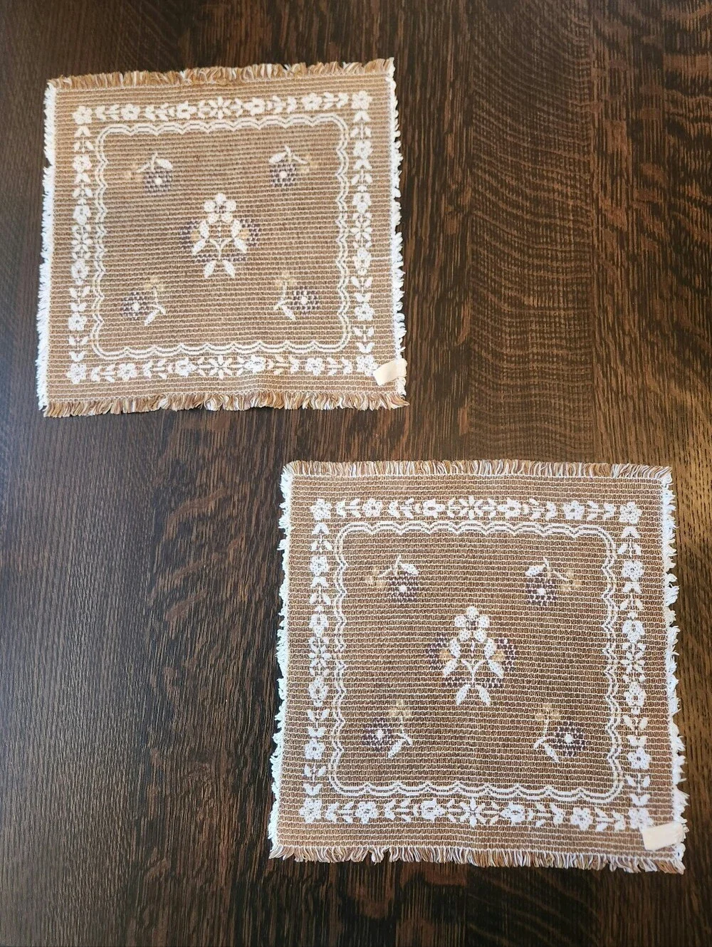 Authentic Vintage Austrian German Linen Tablecloths, Set of 2. $30